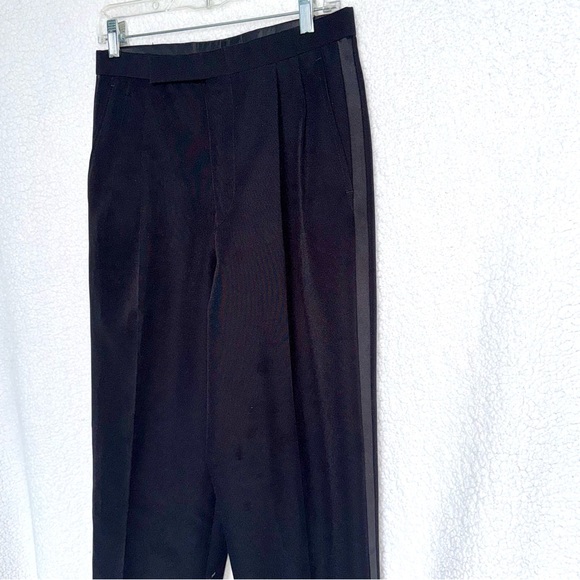 EUC vintage black tuxedo pants, versatile length - Picture 4 of 10